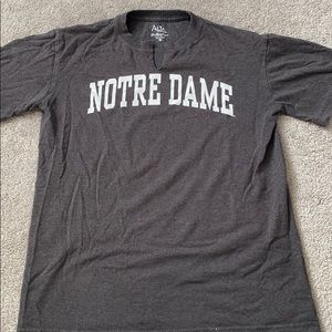 “Notre Dame” Taupe Gray Tee